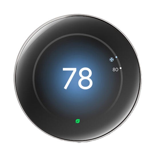 Google Nest Learning Thermostat (Gen 4) - Polished Silver