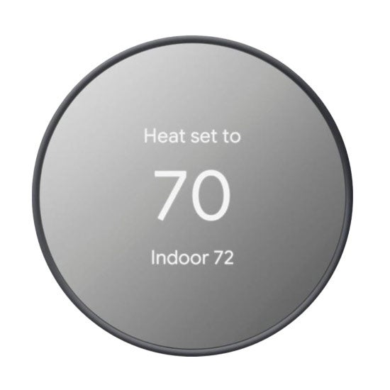 Google Nest Thermostat Charcoal