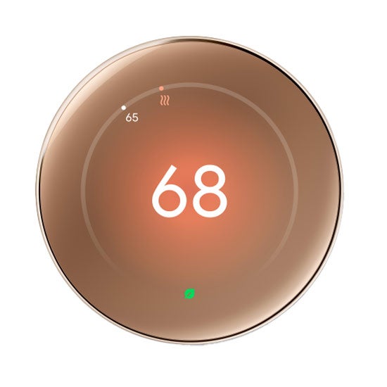 Google Nest Learning Thermostat (Gen 4) - Polished Gold